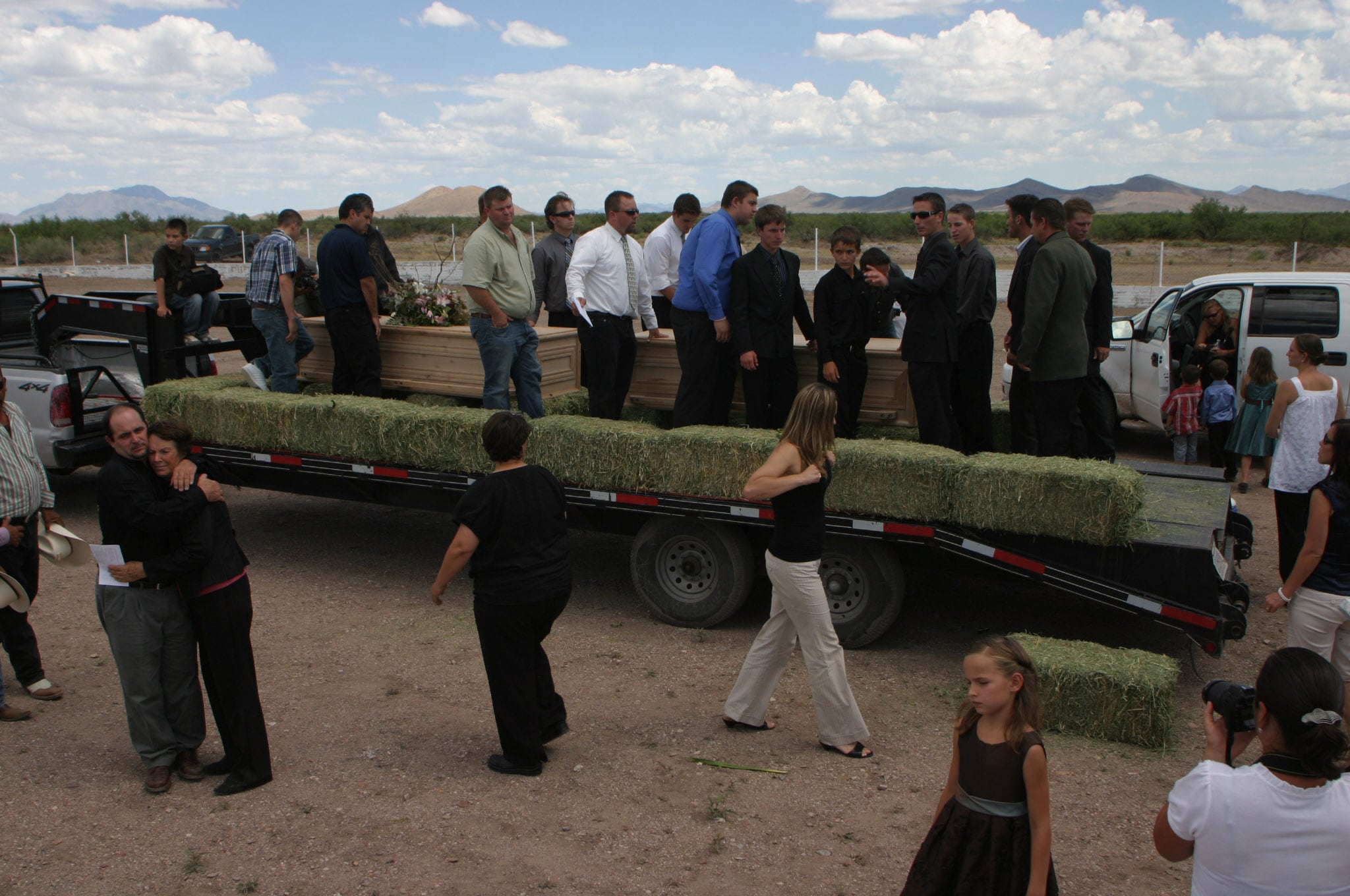 Funeral de Benjamín LeBarón y Luis Widmar Stubbs en 2009