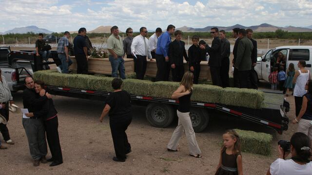 Funeral de Benjamín LeBarón y Luis Widmar Stubbs en 2009