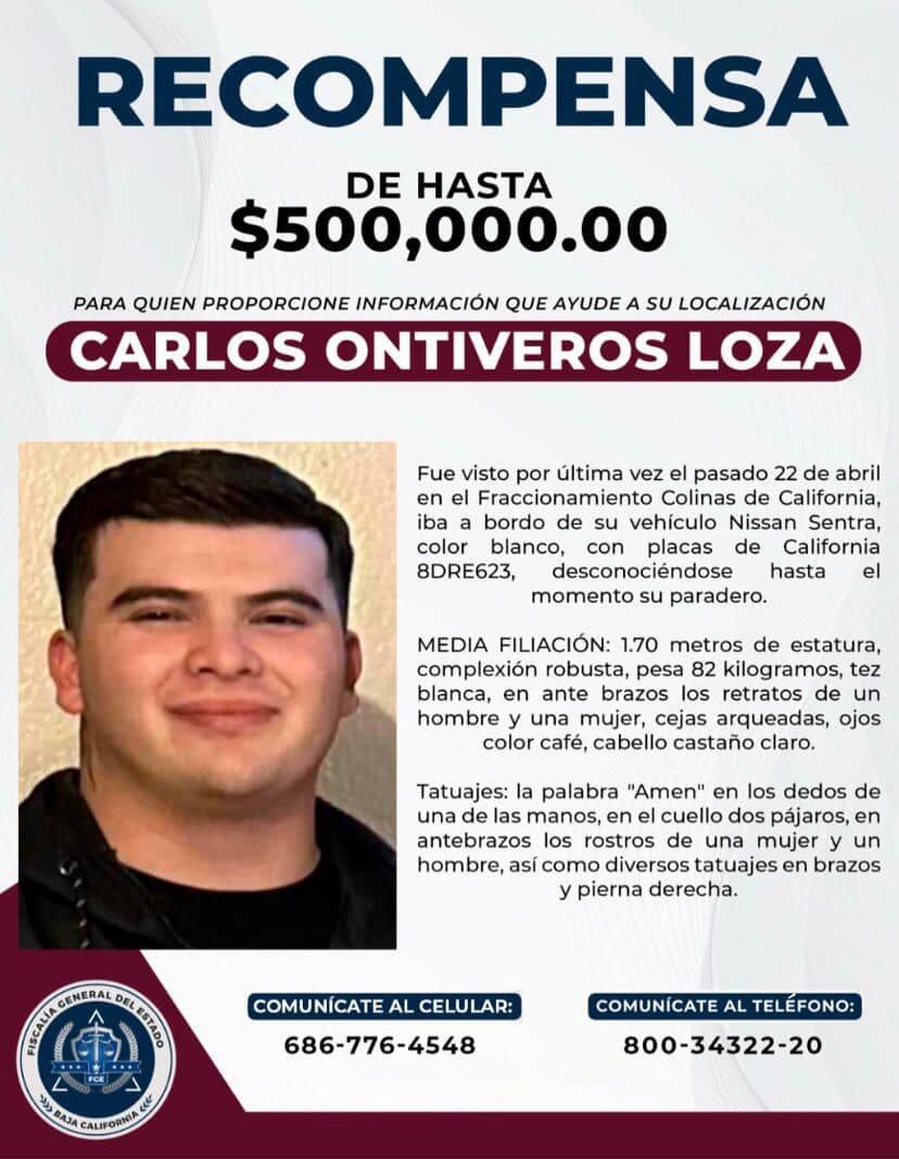Emiten alerta de búsqueda por Carlos Loza