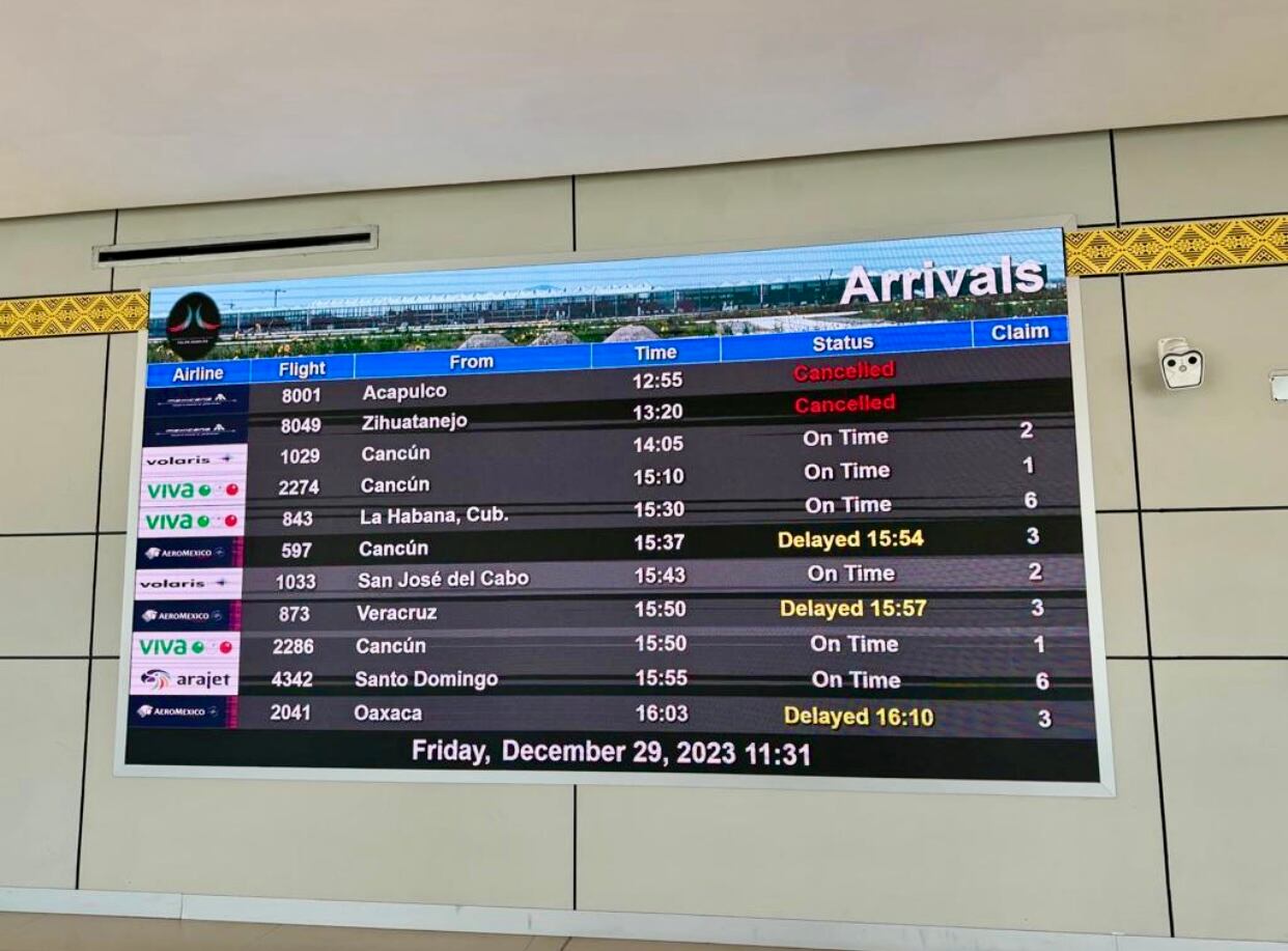 Vuelos cancelados Mexicana de Aviación