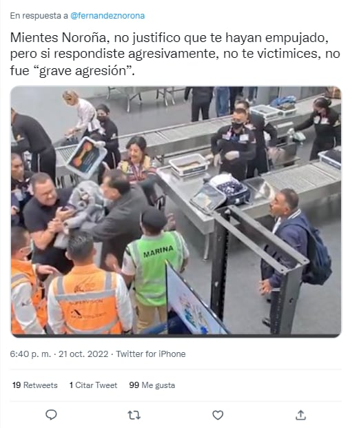 Usuarios tildan a Gerardo Fernández Noroña de “prepotente” y “mentiroso” tras video del AICM