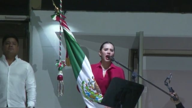 Grito de Sandra Cuevas en la alcaldía Cuauhtémoc