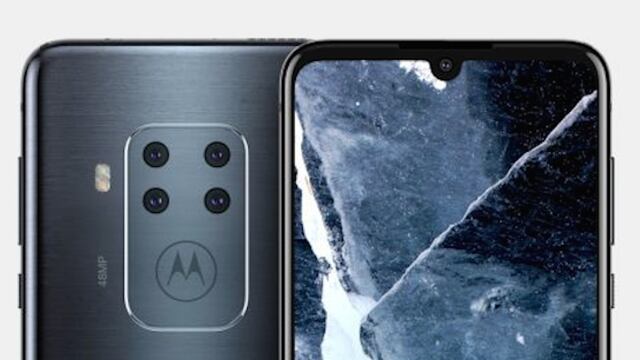 Concepto sobre un teléfono Motorola con cuatro cámaras traseras.