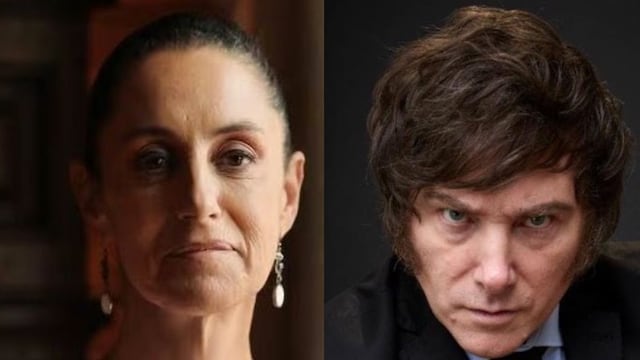 Claudia Sheinbaum y Javier Milei