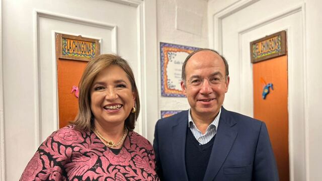 Xóchitl Gálvez candidata de Fuerza y Corazón por México, se reunión con el ex presidente de México, Felipe Calderón