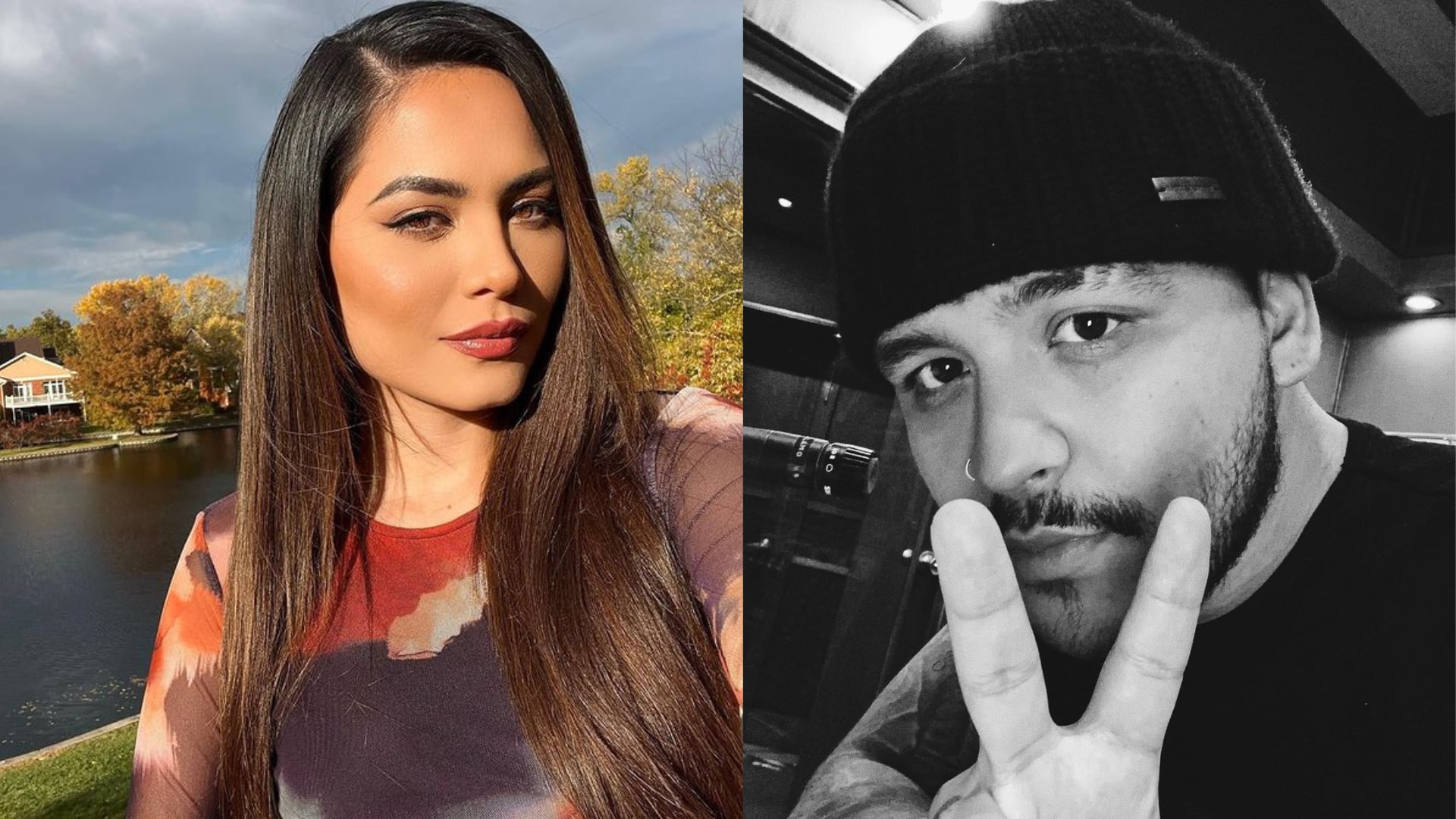 Andrea Meza y Christian Nodal.