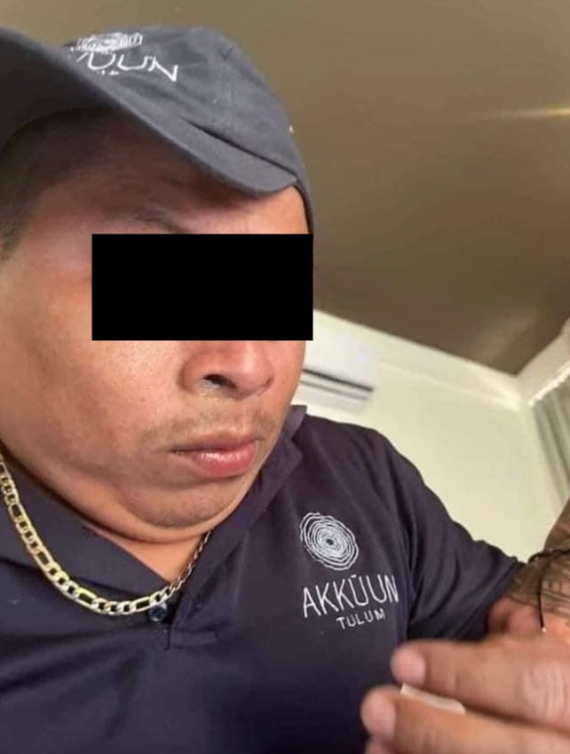 Empleado drogado en hotel de Tulum