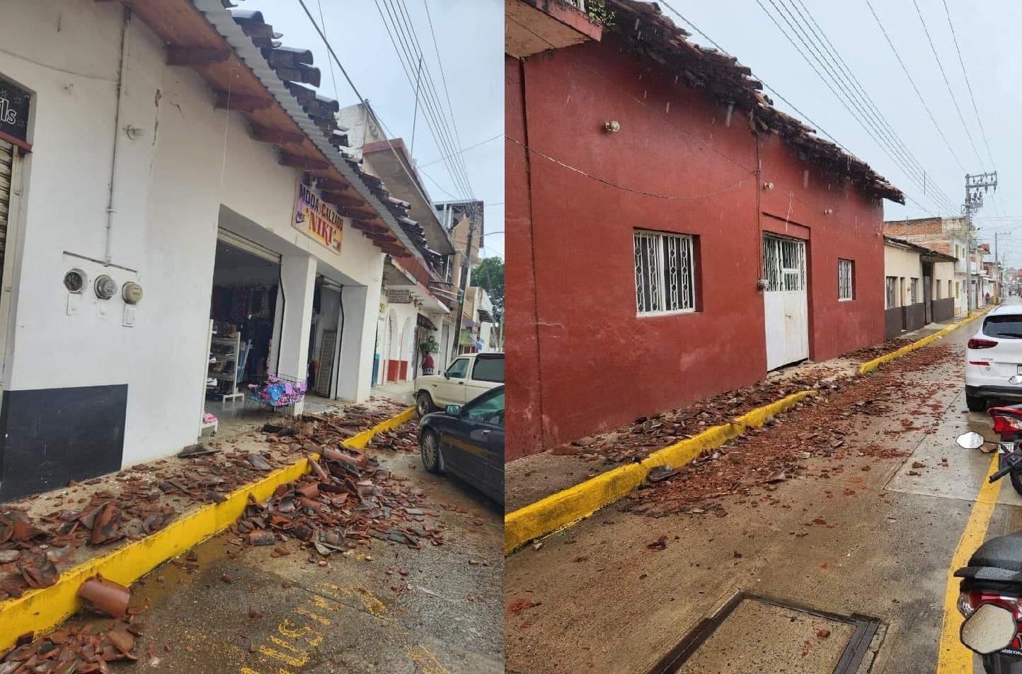 Daños en Coalcomán, Michoacán
