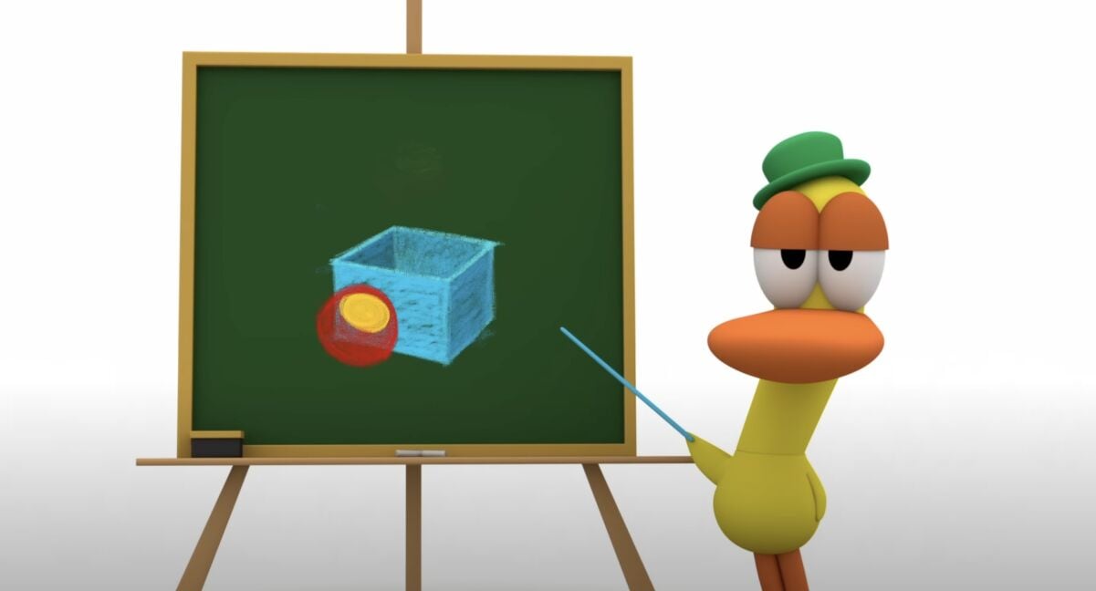 El profesor Pato y Pocoyó