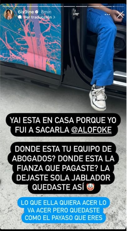 Pleito entre Yailin La Más Viral y Tekashi