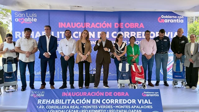 Enrique Galindo entrega corredor vial en Lomas para mejorar movilidad, seguridad e imagen urbana.