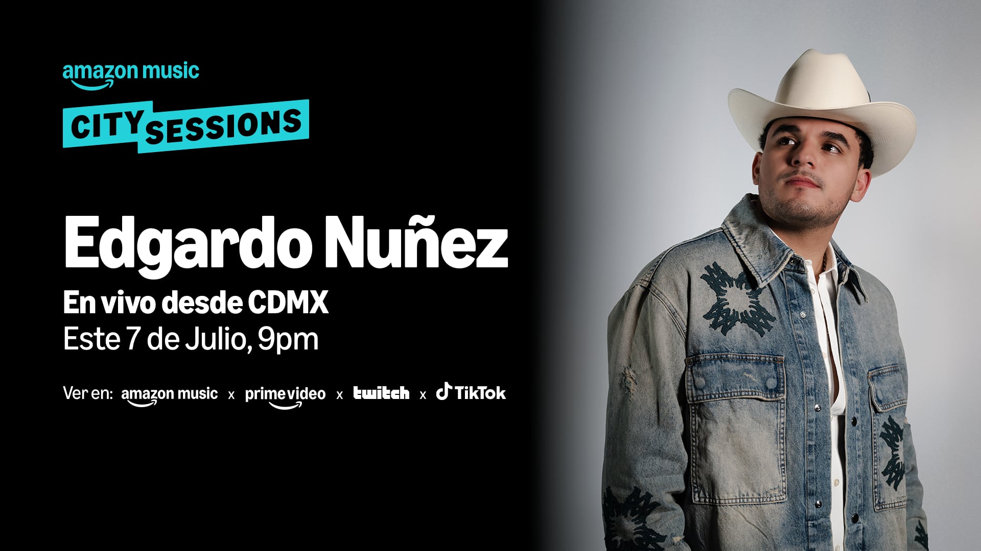La sorpresa que prepara Edgardo Núñez para Amazon Music City Sessions