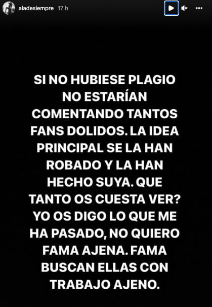 Alade Siempre acusa plagio