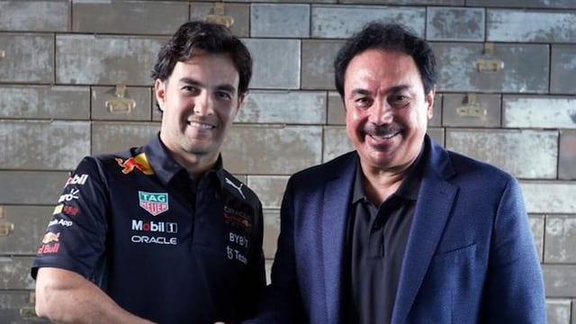 Checo Pérez con Hugo Sánchez