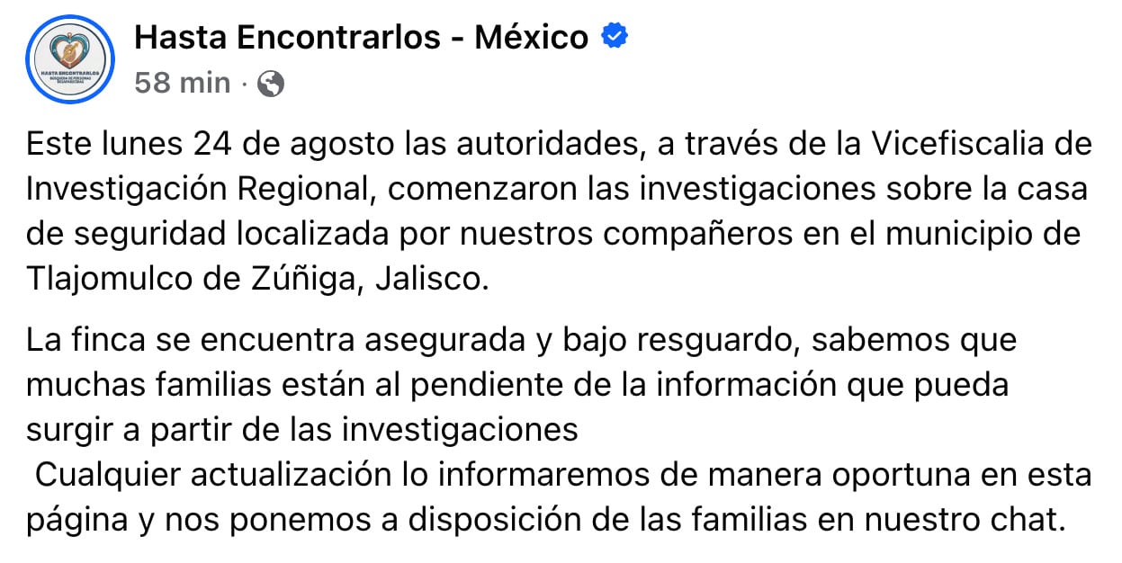 Localizan presunta casa de seguridad en El Tecolote, Tlajomulco