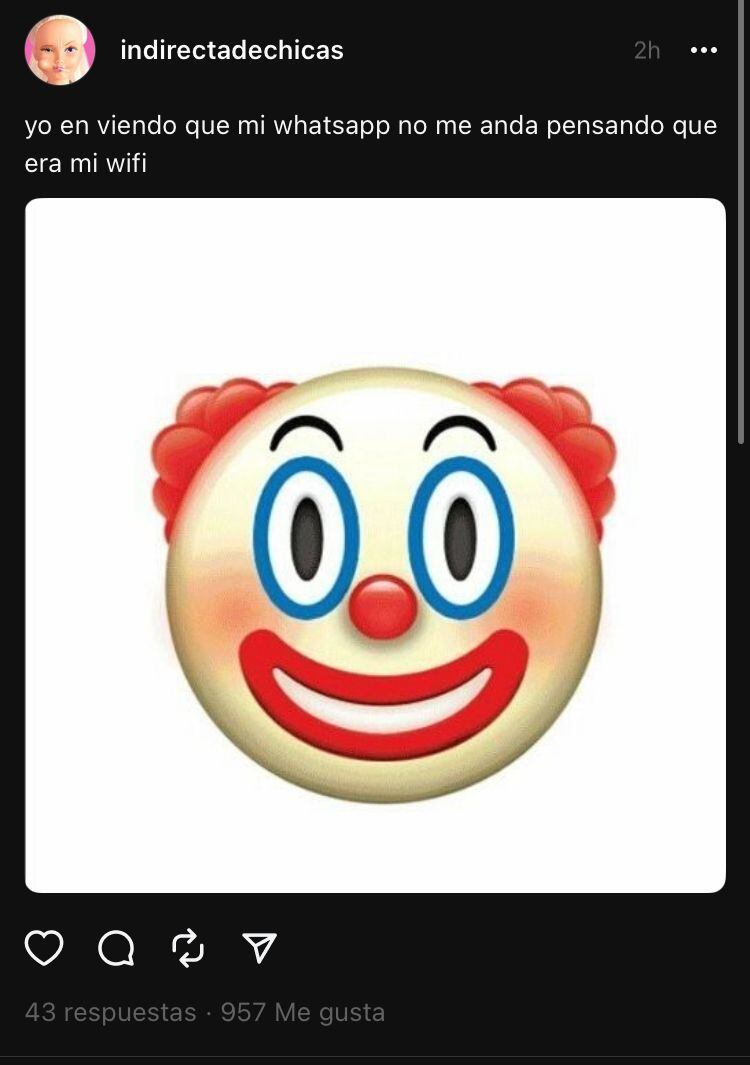 Memes en Threads por caída de WhatsApp