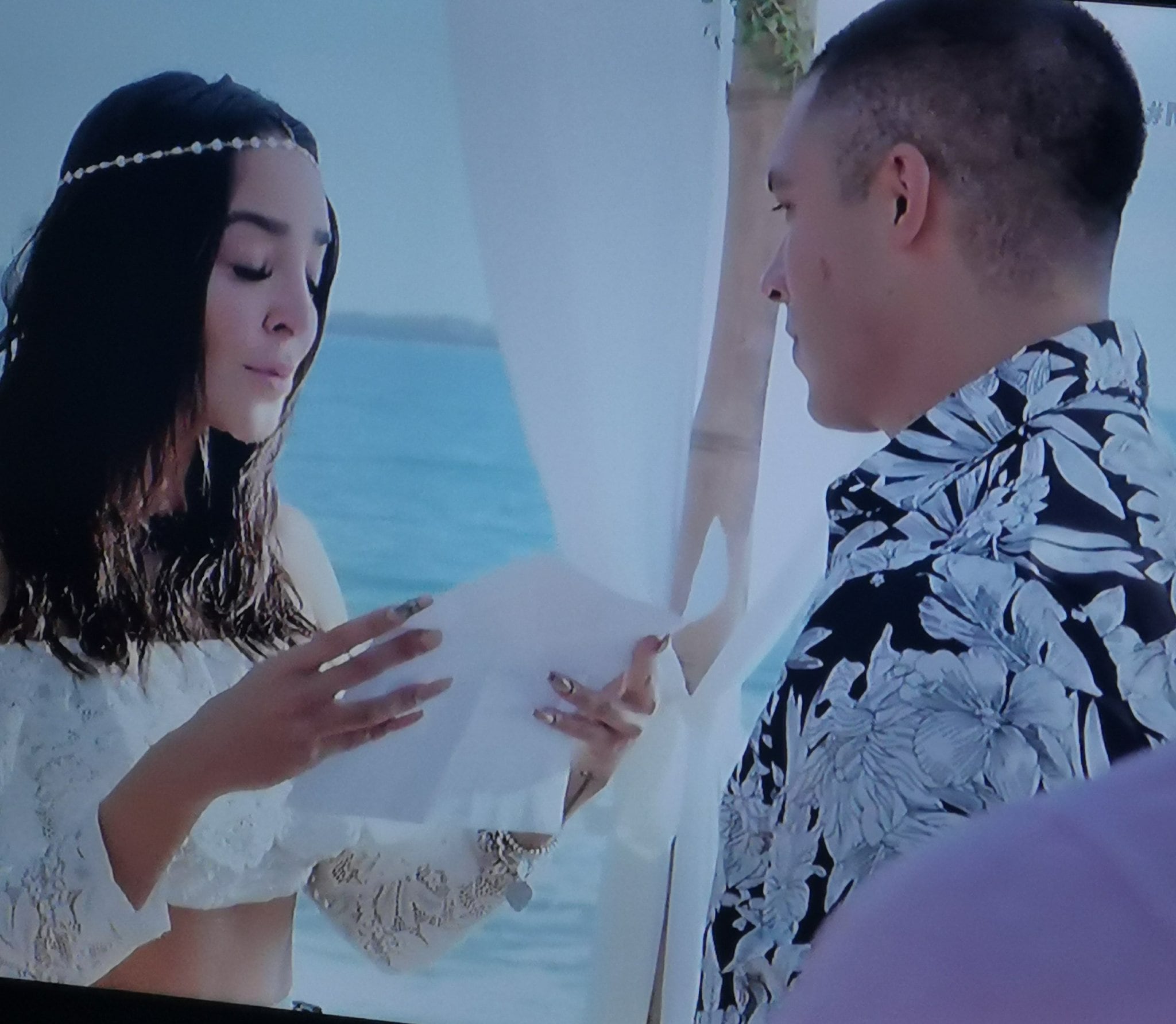 Manelyk González y Jawy Méndez en su 'boda' en Acapulco Shore.