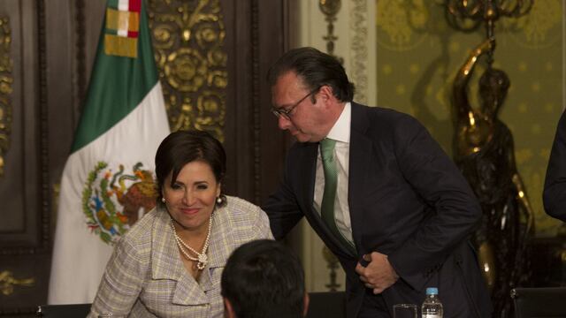 Luis Videgaray y Rosario Robles
