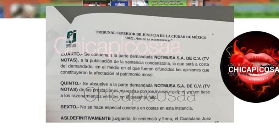 Absolución de TVNotas