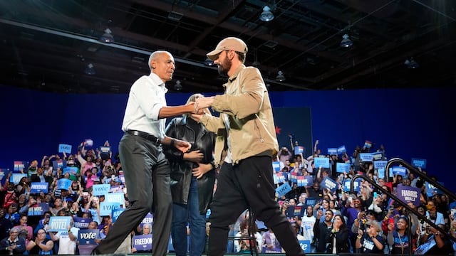 Barack Obama y Eminem