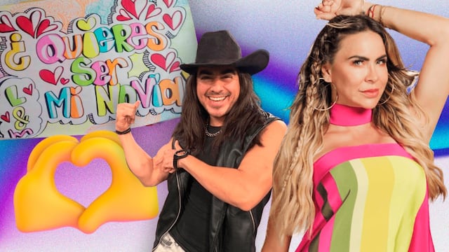 Rey Grupero le pidió a Aylín Mujica ser su novia y se inspiró en la cartulina que no falla.