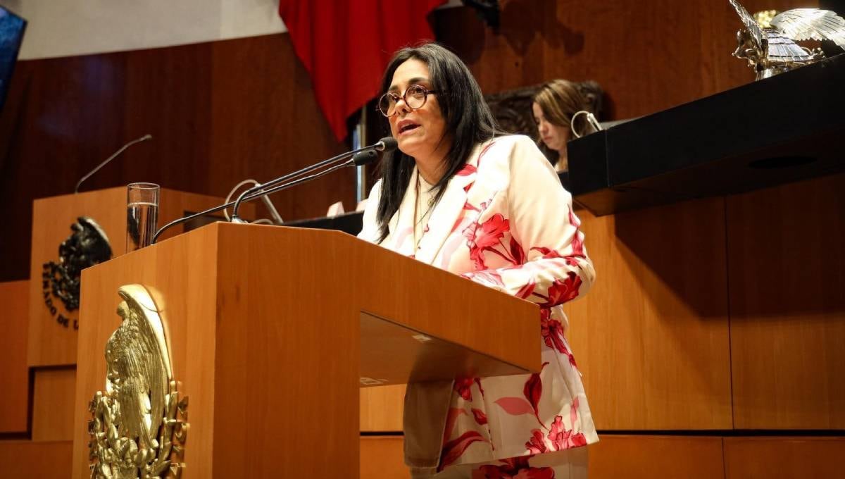 Sandra Luz Falcón, senadora por el Estado de México