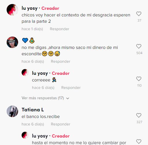 Comentarios TikTok de la mujer que perdió su quincena por una rata