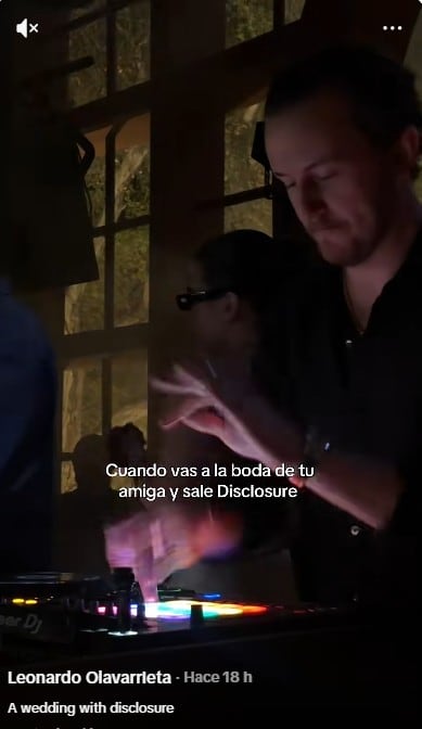 Disclosure en la boda de Jorge Añorve