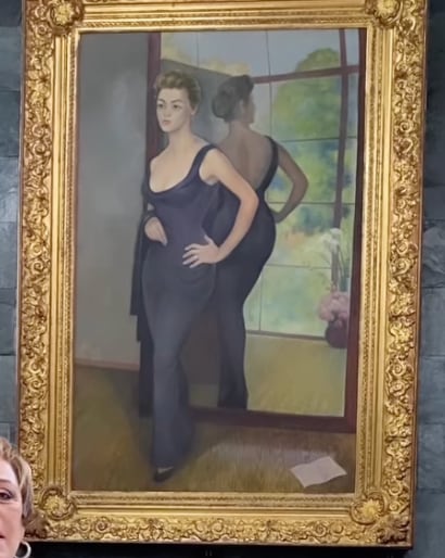 Retrato de Silvia Pinal pintado por Diego Rivera