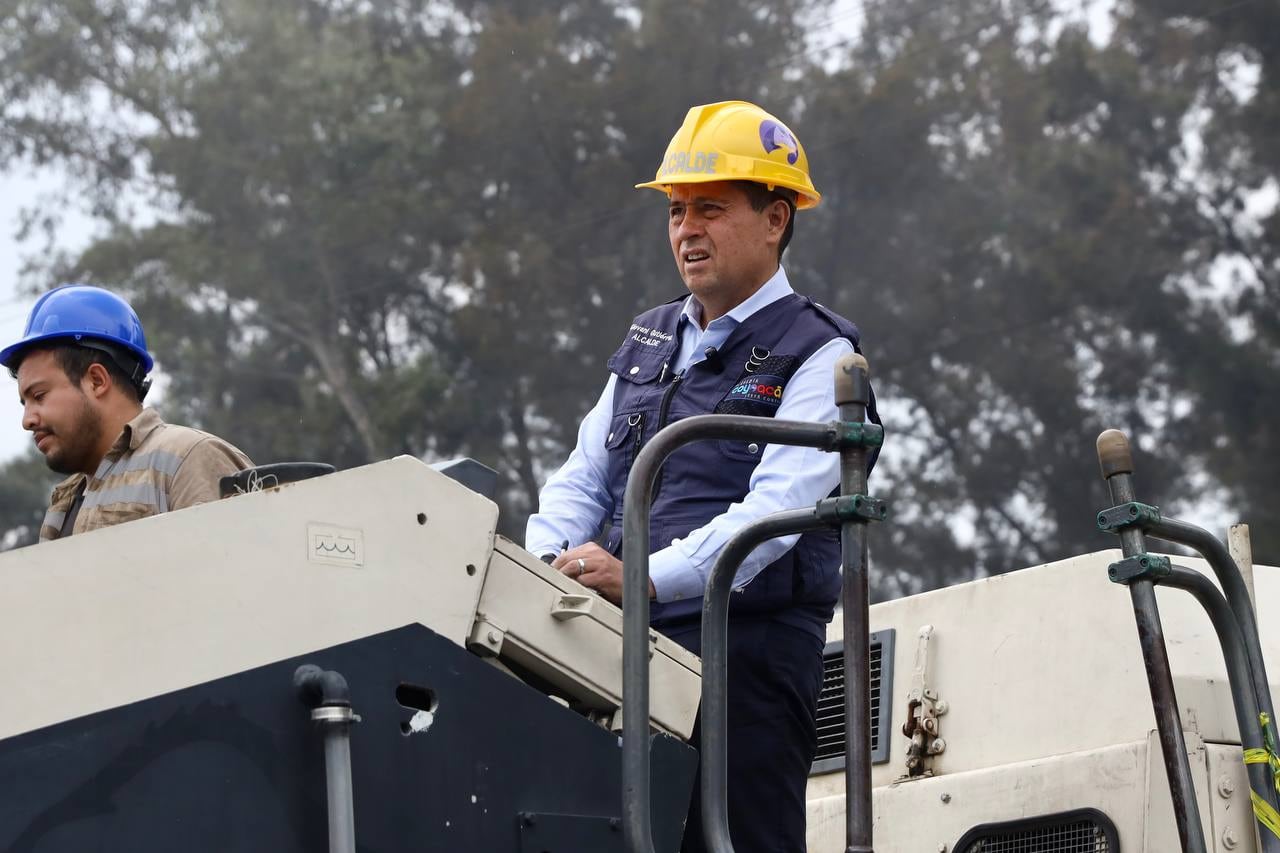 ALCALDE GIOVANI GUTIÉRREZ PARTICIPA EN OBRAS DE MEJORAMIENTO VIAL EN COYOACÁN
