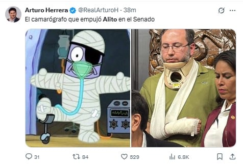 Memes por la pelea entre Alito Moreno y Gerardo Fernández Noroña