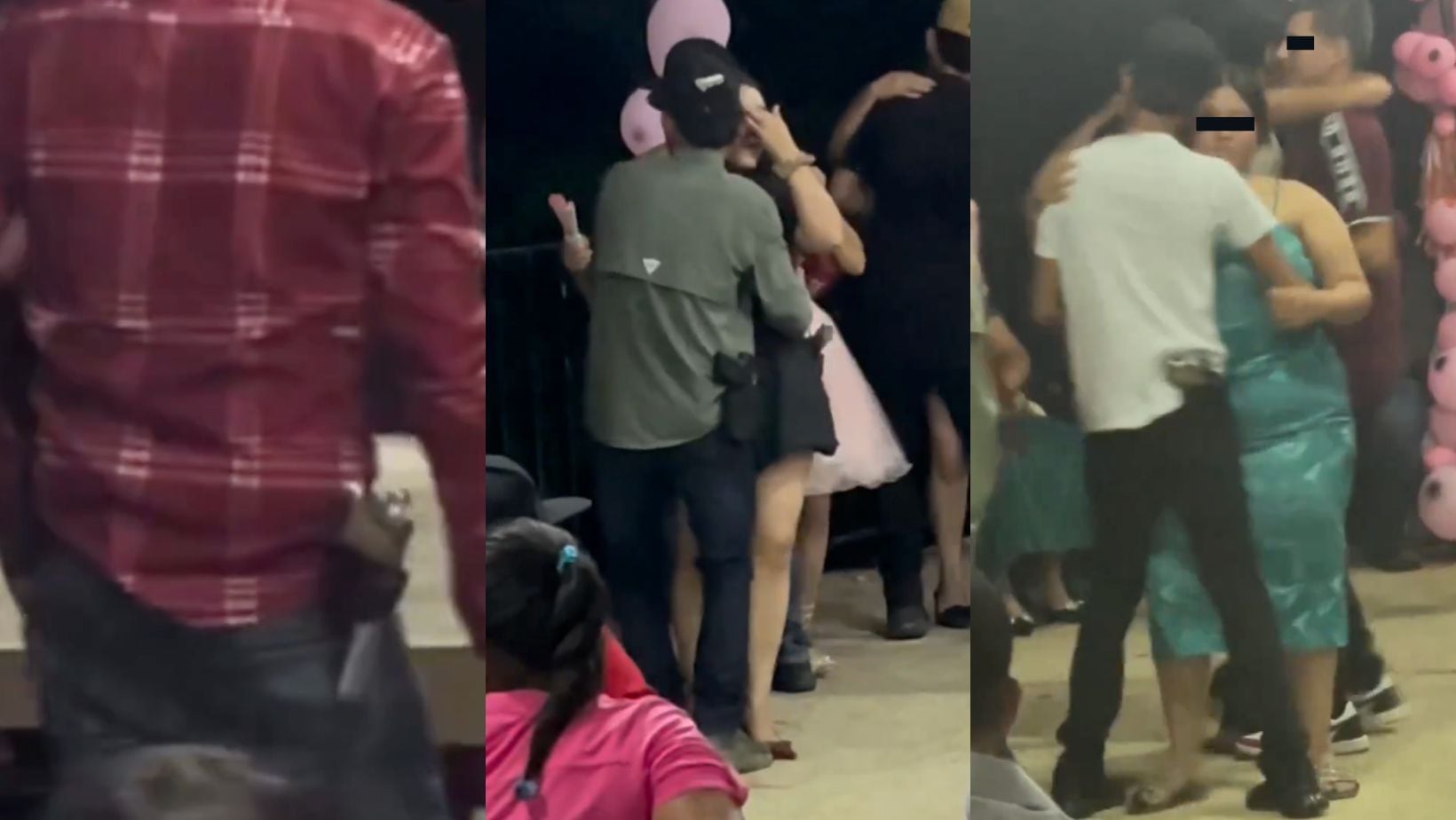 Papás con pistola en la graduación de una escuela en Durango