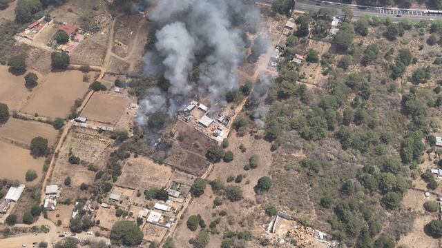 Un polvorín tuvo una fuerte explosión en Ocotepec, Morelos