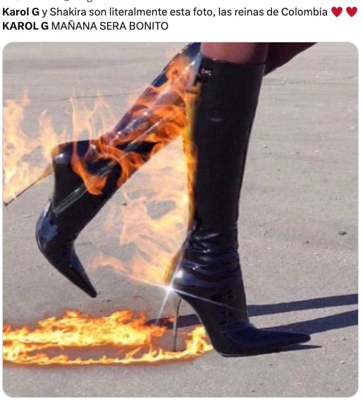 Los memes empoderados de TQG de Shakira y Karol G inundan las redes