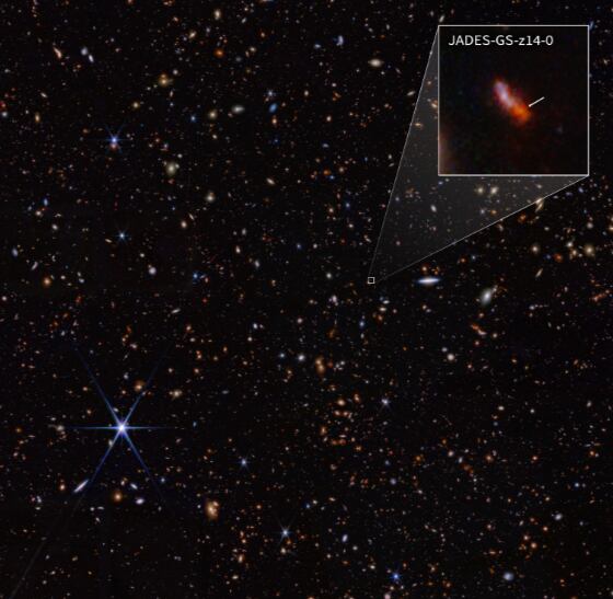Telescopio espacial James Webb capta a la galaxia más lejana conocida hasta ahora