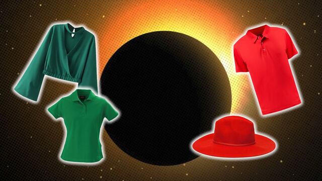 Durante el eclipse solar 2024 deberías usar ropa color verde o rojo