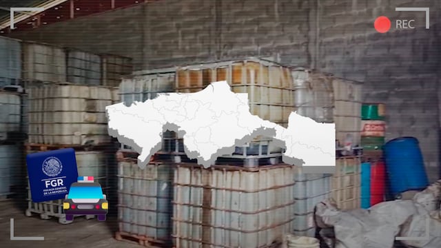 FGR asegura casi 20 mil litros de huachicol en Paraíso, cerca de Dos Bocas