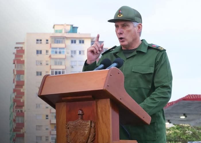 Díaz-Canel advierte respuesta militar de Cuba ante tensiones con Estados Unidos