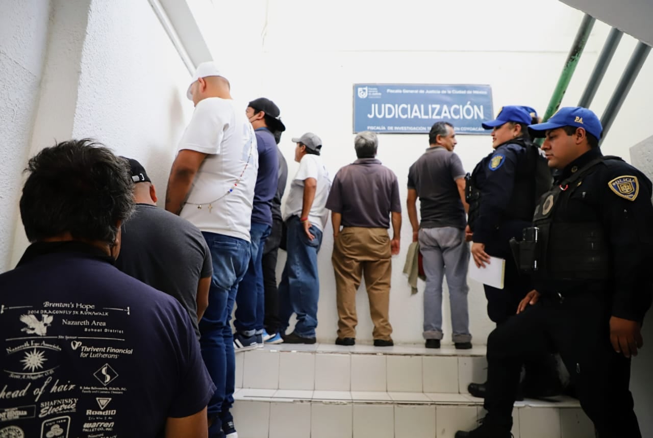Detención de franeleros en Coyoacán