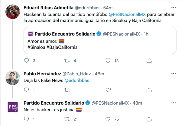 PES responde que no es hackeo