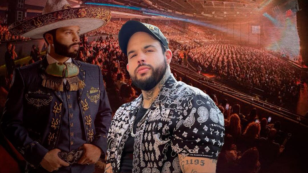 Emiliano Aguilar se lanza contra su hermano Leonardo Aguilar en pleno concierto por broma: “¡Ya bájale!”