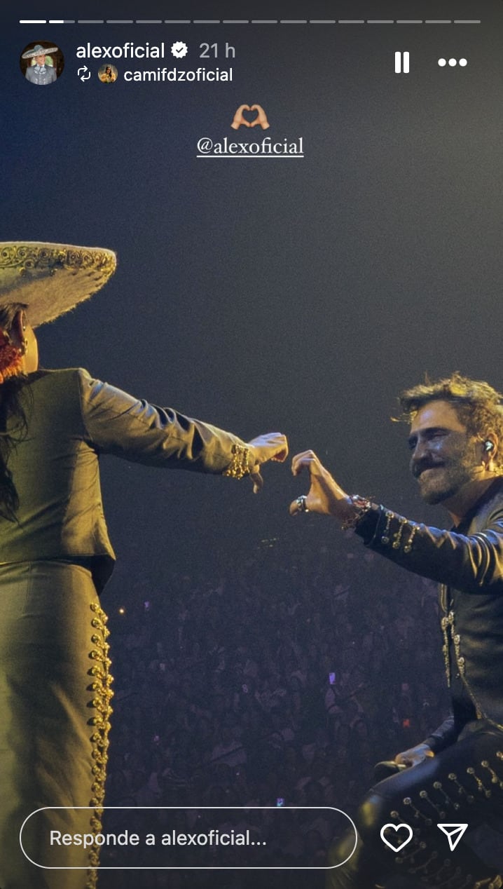 Alejandro Fernández muestra su apoyo a su hija, Camila Fernández