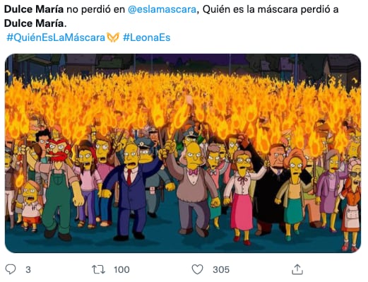 Memes de la eliminación de Dulce María como Leona en '¿Quién es la Máscara?'
