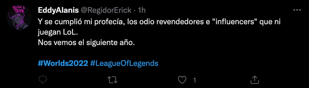Boletos Worlds 2022