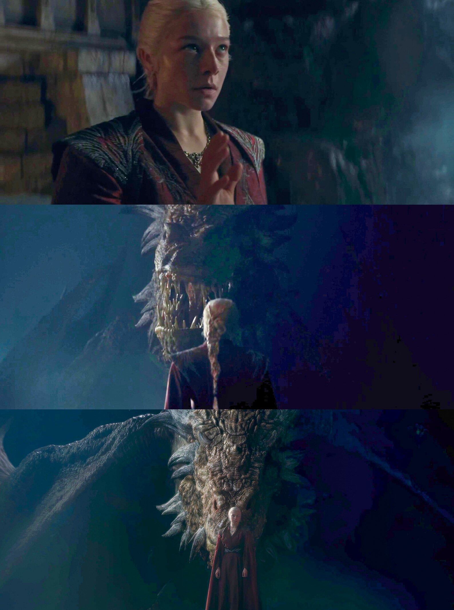 Rhaenyra Targaryen y Vermithor