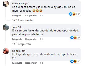 Reacciones al atleta que le dio un calambre cuando pedía matrimonio