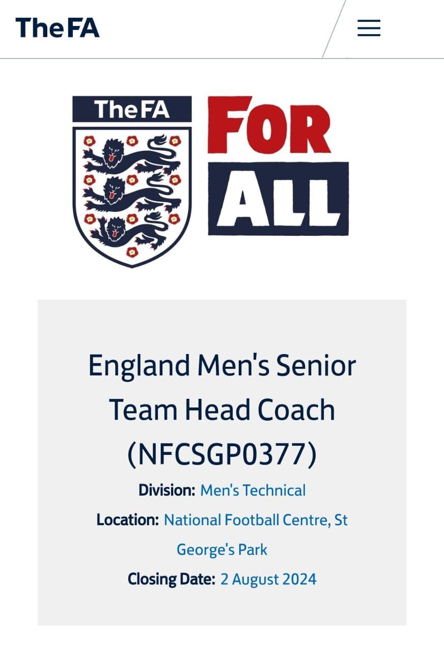 La FA publica vacante para el puesto Director Técnico.