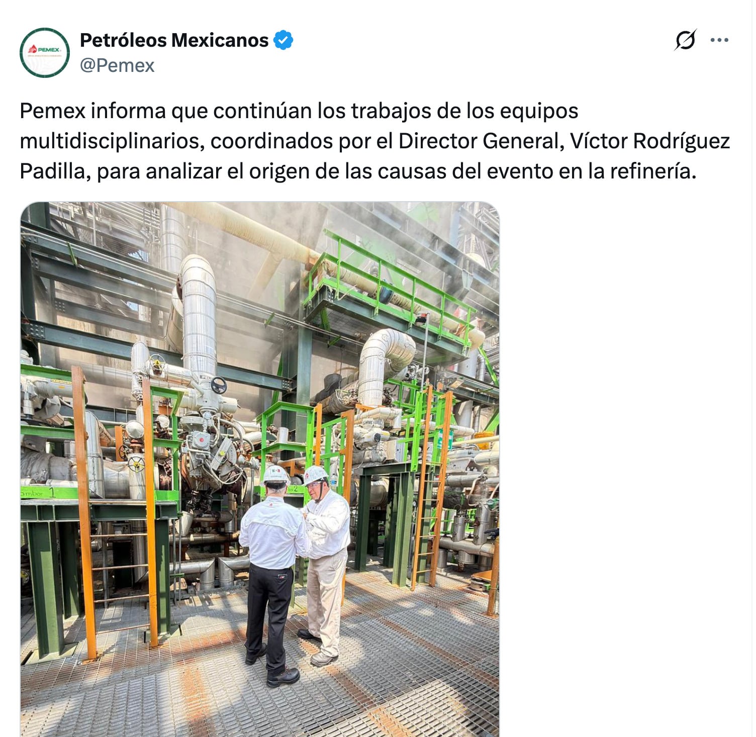 José Ramiro López Obrador confirma investigación por incendio en Dos Bocas
