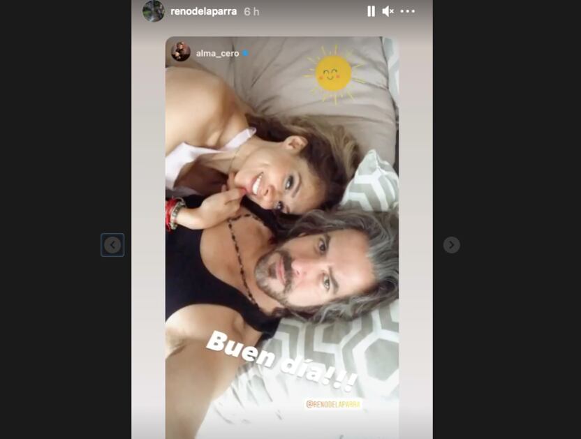 Alma Cero junto a su novio René