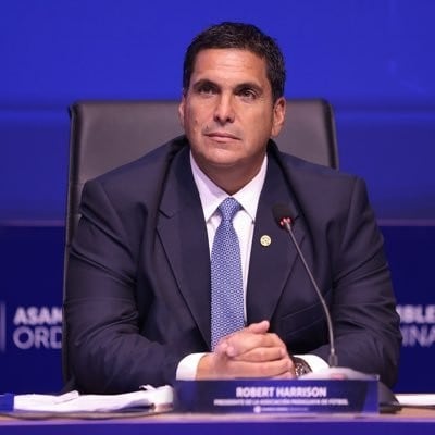 Robert Harrison, presidente de la Asociación Paraguaya de Futbol